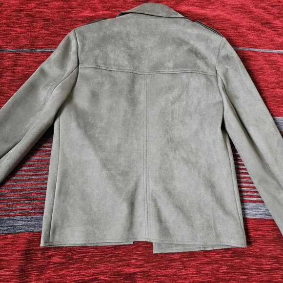 High Quality! INC Olive Green Drape Jacket S - Picture 6 of 10
